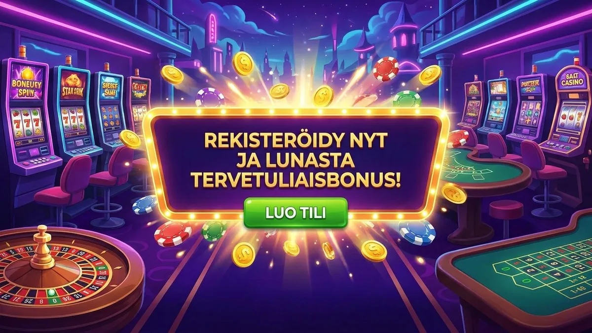 Rekisteröidy bonuksen kanssa